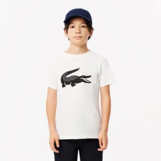 Oversized teknisk Tennis-T-shirt i bomull för barn
