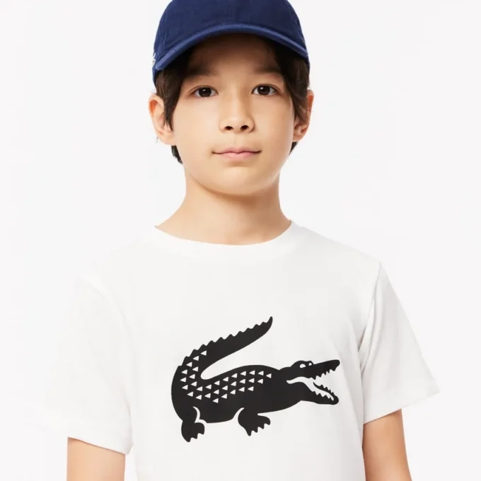 Oversized teknisk Tennis-T-shirt i bomull för barn Oversized teknisk Tennis-T-shirt i bomull för barn