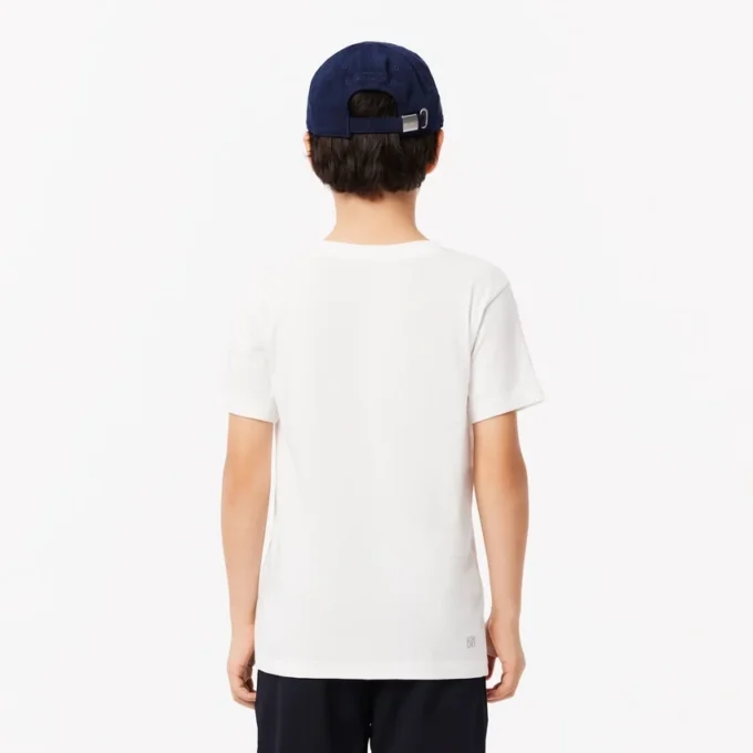 Oversized teknisk Tennis-T-shirt i bomull för barn Oversized teknisk Tennis-T-shirt i bomull för barn