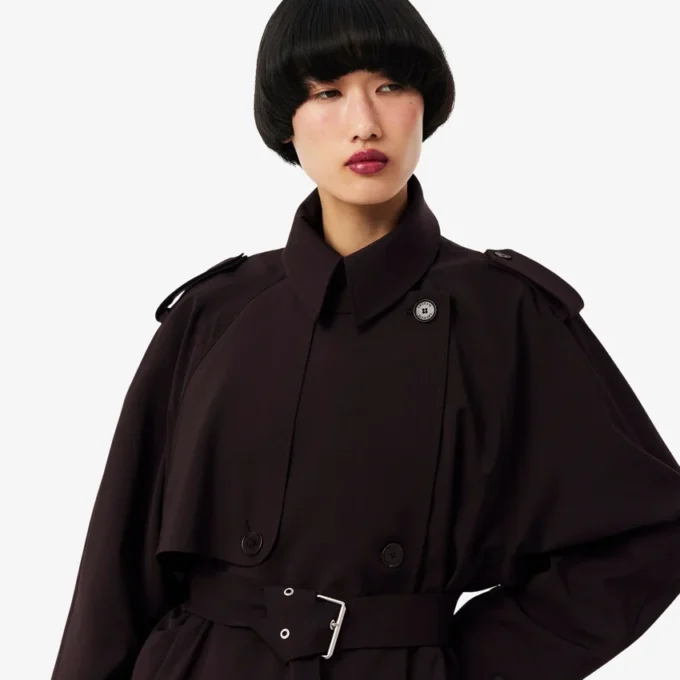 Oversized trenchcoat i ullblandning Oversized trenchcoat i ullblandning