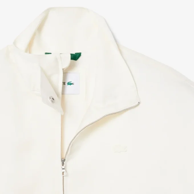 Oversized-träningsjacka i linneblandning