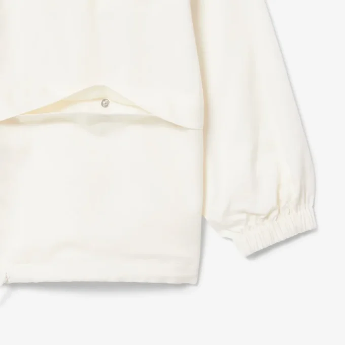 Oversized-träningsjacka i linneblandning