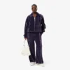 Oversized velour Sweatshirt med dragkedja för dam Oversized velour Sweatshirt med dragkedja för dam
