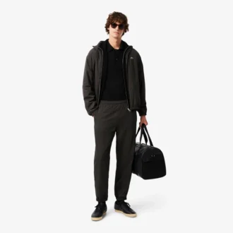 Paris Classic Fit-pikétröja med öppen hals och broderi för herr