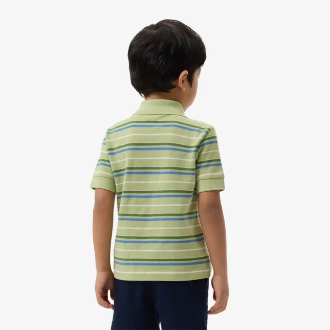 Petit Piqua-pikétröja med kontrastränder Petit Piqua-pikétröja med kontrastränder