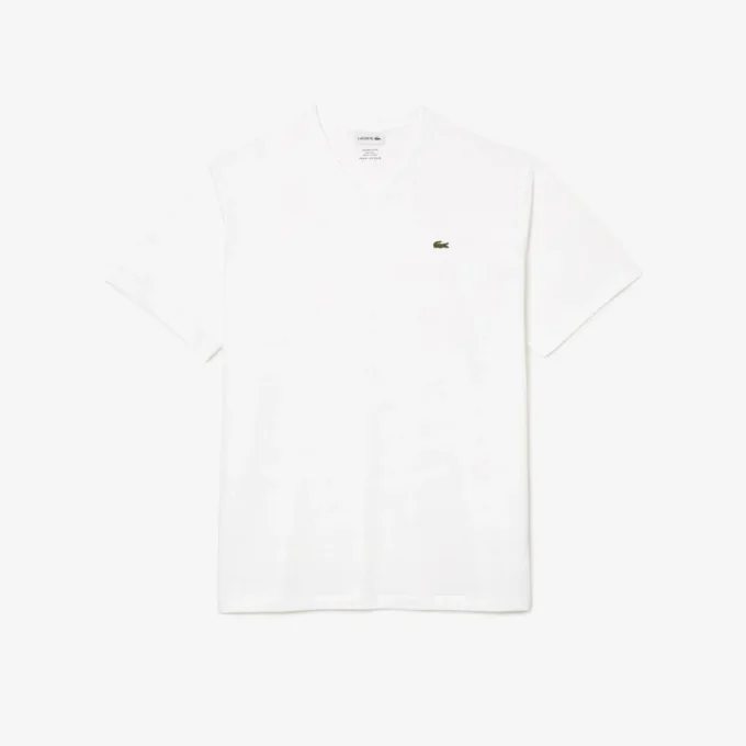 Pima-T-shirt med V-ringning i stor storlek för herr Pima-T-shirt med V-ringning i stor storlek för herr