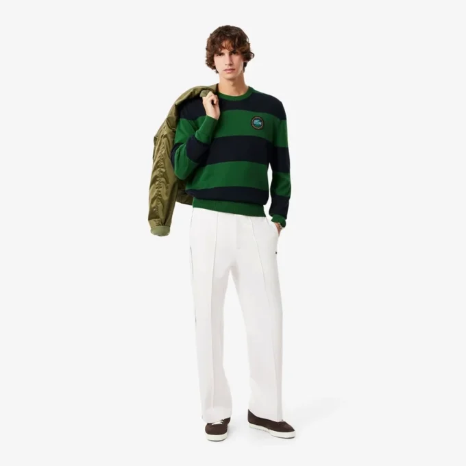 Plagat twill-joggingbyxor för herr Plagat twill-joggingbyxor för herr