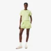 Plisserade bomullsshorts