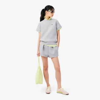Plisserade bomullsshorts Plisserade bomullsshorts