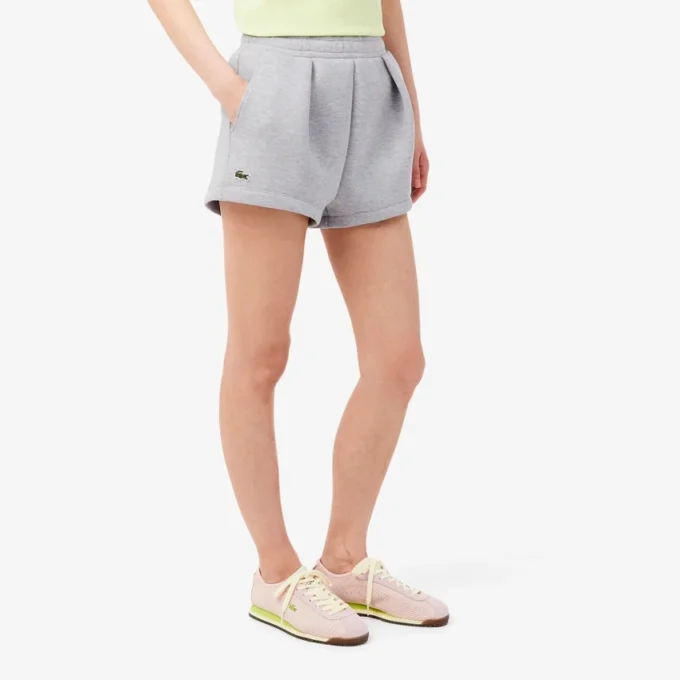 Plisserade bomullsshorts Plisserade bomullsshorts