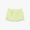 Plisserade bomullsshorts