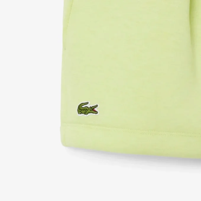 Plisserade bomullsshorts