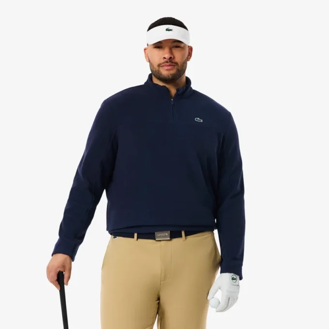 Polarfleece-golftröja med korta dragkedja för herr Polarfleece-golftröja med korta dragkedja för herr