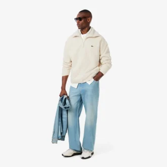 Polarfleece-Sweatshirt med dragkedja för herr