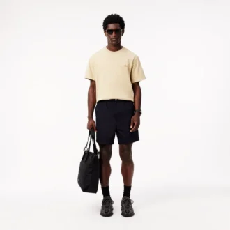 Poplin-shorts i avslappnad passform för herr