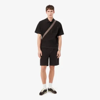 Poplin-shorts med avslappnad passform