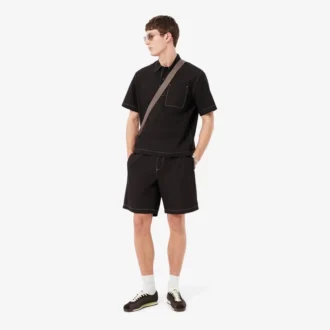 Poplin-shorts med avslappnad passform