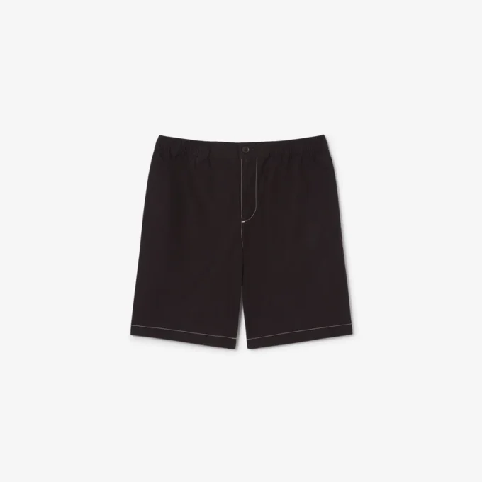 Poplin-shorts med avslappnad passform Poplin-shorts med avslappnad passform