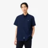 Poplin-skjorta med kort ärm och normal passform Poplin-skjorta med kort ärm och normal passform