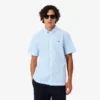 Poplin-skjorta med kort ärm och normal passform Poplin-skjorta med kort ärm och normal passform
