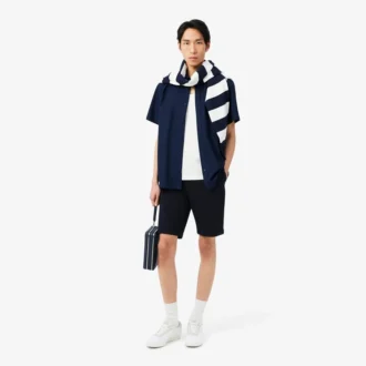 Poplin-skjorta med kort ärm och normal passform
