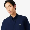 Poplin-skjorta med kort ärm och normal passform Poplin-skjorta med kort ärm och normal passform