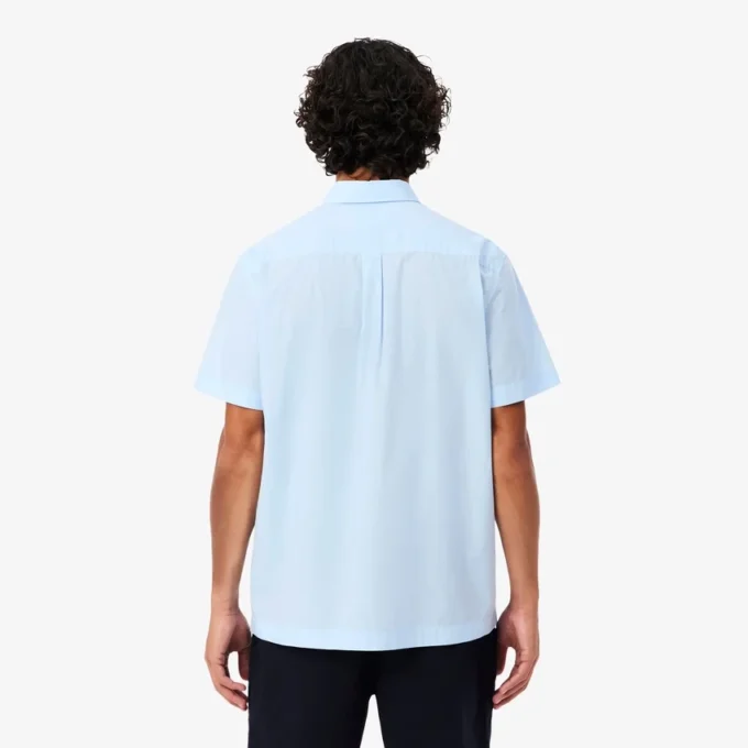 Poplin-skjorta med kort ärm och normal passform Poplin-skjorta med kort ärm och normal passform