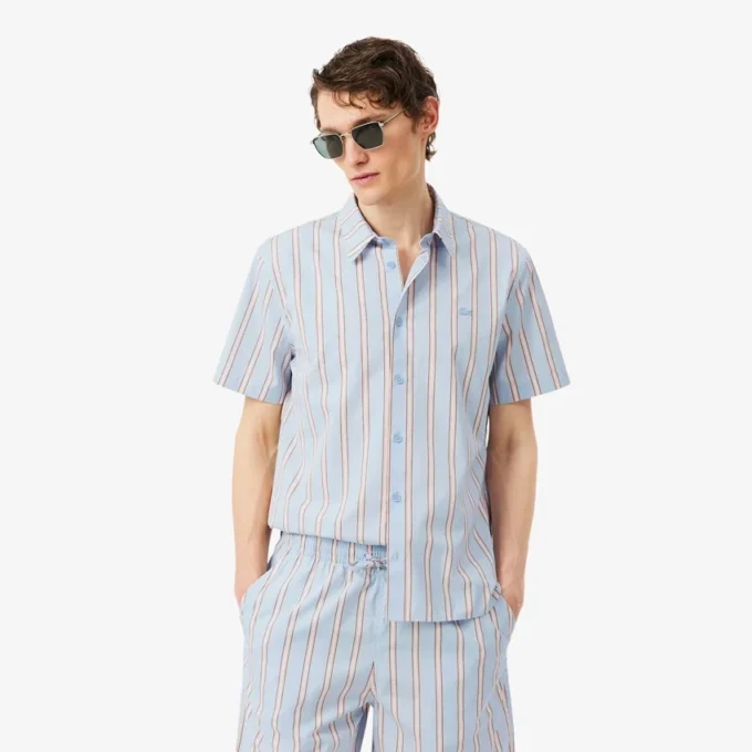 Poplin-skjorta med ränder i regular fit Poplin-skjorta med ränder i regular fit