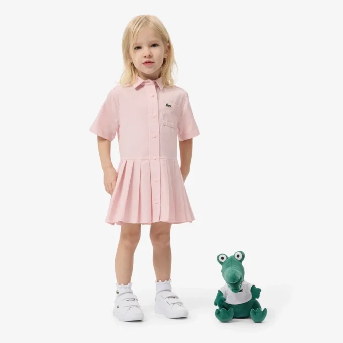 Poplinplisserad skjortklänning Poplinplisserad skjortklänning