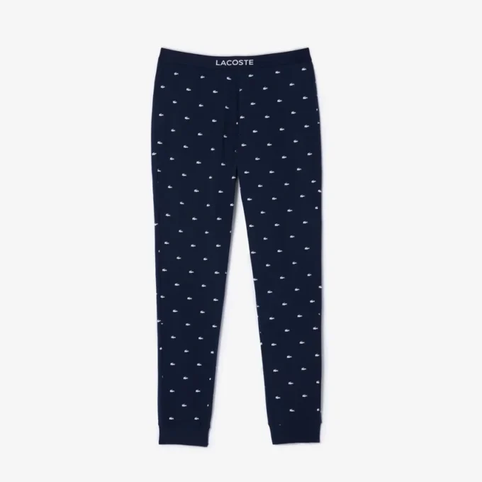 Pyjamasbyxor för herr med krokodilmönster