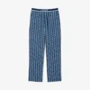 Pyjamasbyxor i poplin med monogram för herr
