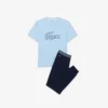 Pyjamaset i jersey med monogram för herr