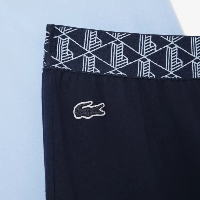 Pyjamaset i jersey med monogram för herr