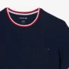 Pyjamasöverdel för herr med kontrasterande hals Pyjamasöverdel för herr med kontrasterande hals