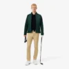 Quiltad golfjacka med hög krage för herr