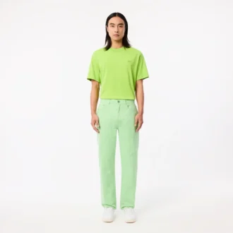 Raka bomullsjeans för herr