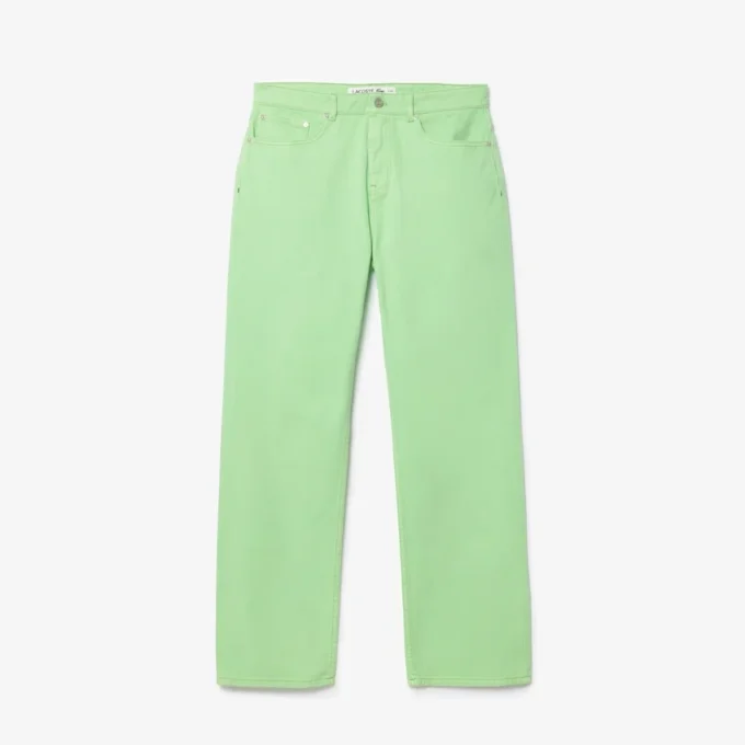 Raka bomullsjeans för herr