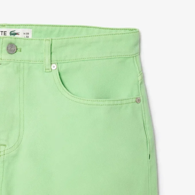 Raka bomullsjeans för herr