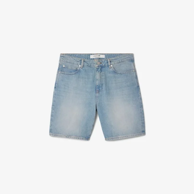 Raka denimshorts för herr