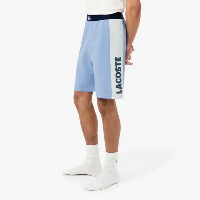 Raka fleece-shorts för hemmet