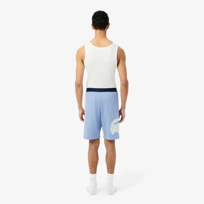 Raka fleece-shorts för hemmet