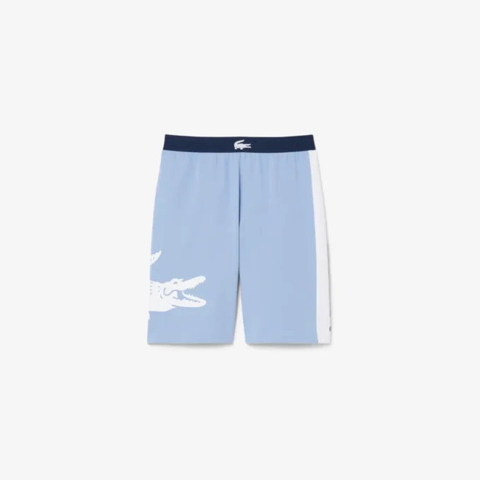 Raka fleece-shorts för hemmet