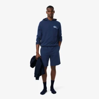 Raka fleece-shorts för män