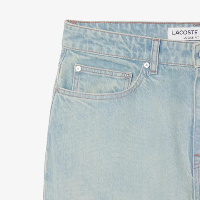 Raka jeans för herr med landskapsmotiv Raka jeans för herr med landskapsmotiv