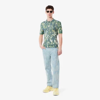 Rakskurna jeans med tryck för herr