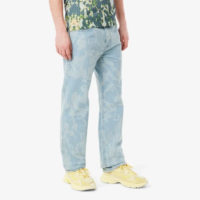 Rakskurna jeans med tryck för herr Rakskurna jeans med tryck för herr
