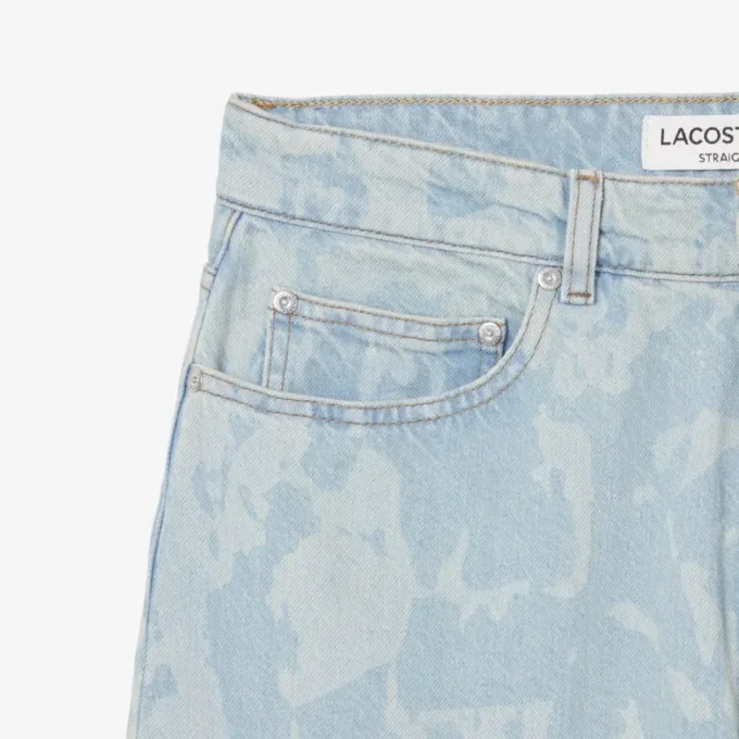Rakskurna jeans med tryck för herr Rakskurna jeans med tryck för herr