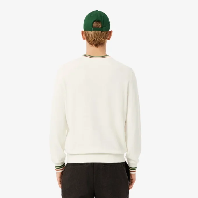 Randig bomullsjersey-tröja för herr Randig bomullsjersey-tröja för herr