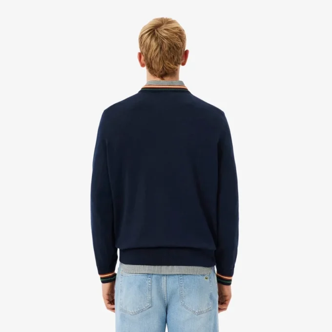 Randig bomullsjersey-tröja för herr Randig bomullsjersey-tröja för herr