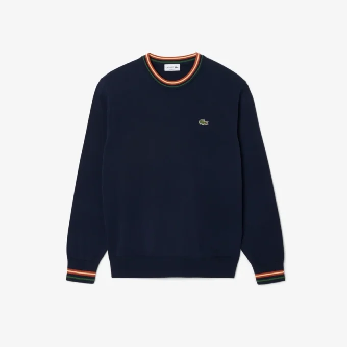 Randig bomullsjersey-tröja för herr Randig bomullsjersey-tröja för herr